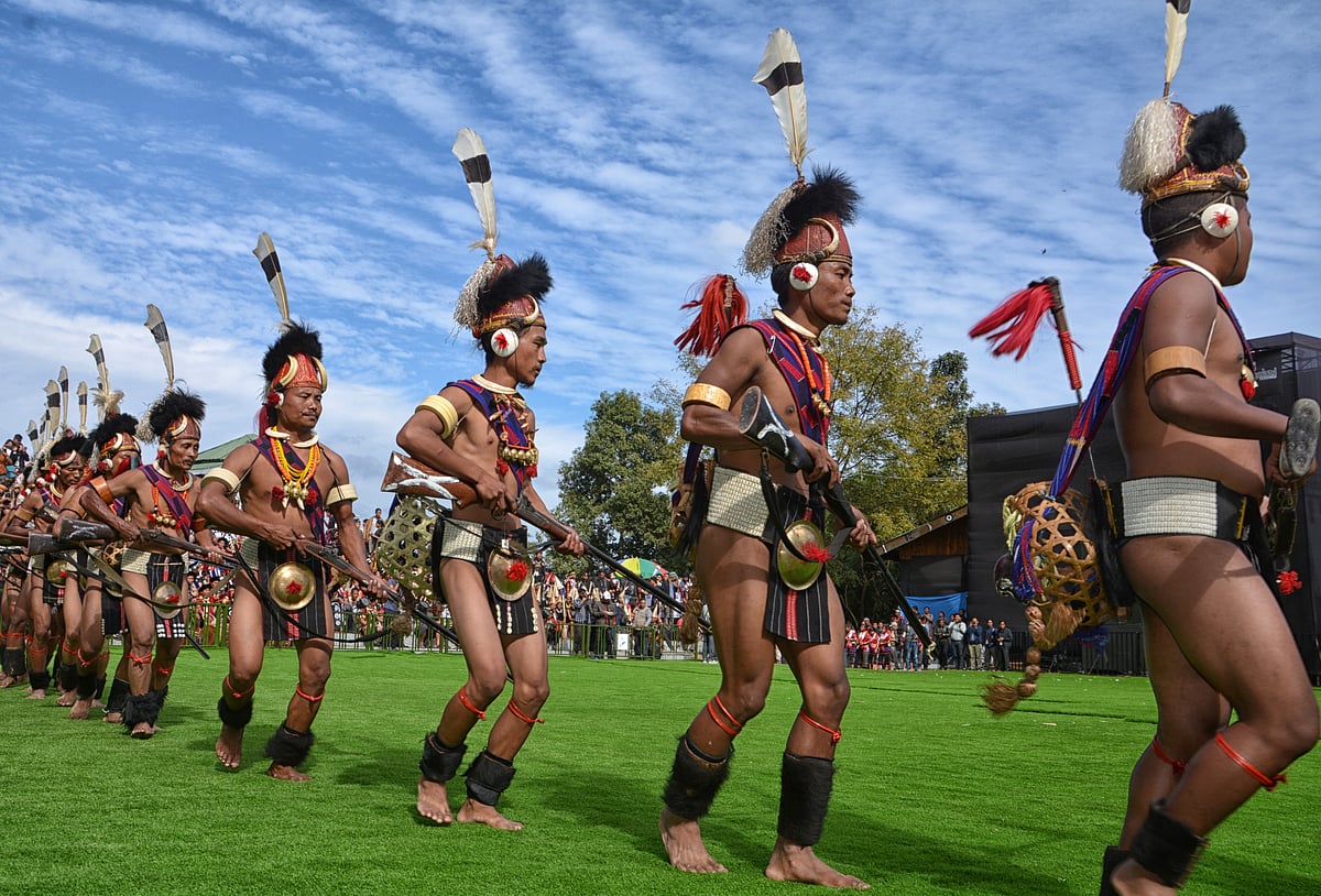 Shutterstock : Cultural troupes perform indigenous dances during the Hornbill Festival in Kohima