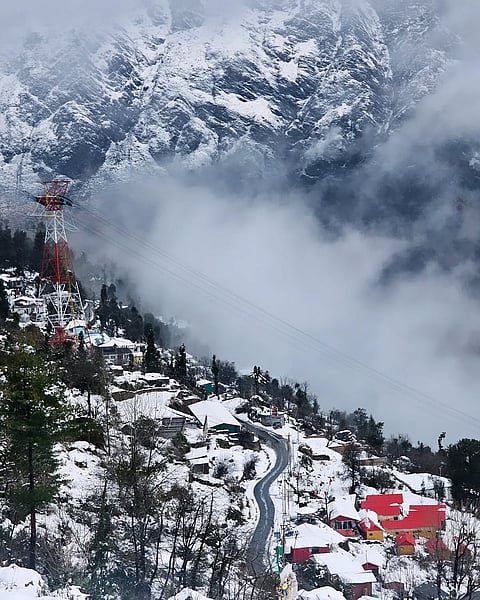 Snow in Auli, Joshimath