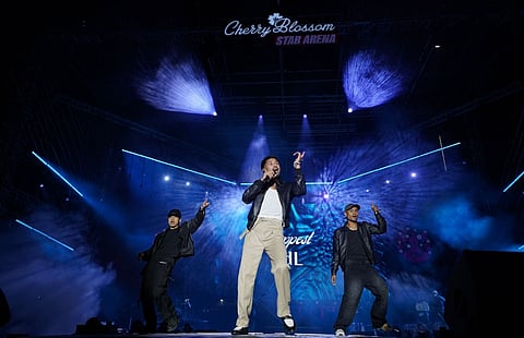 Dappest & adL performing live at the Cherry Blossom Festival 2025 in Shillong, Meghalaya