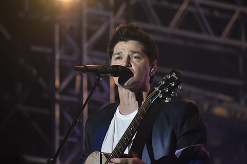 The Script performing live at the Cherry Blossom Festival 2025 in Shillong, Meghalaya