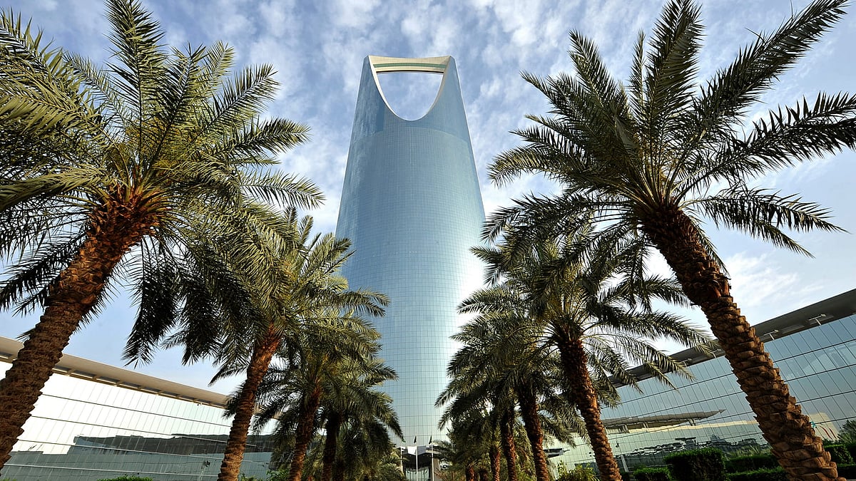 Four Seasons Hotel Riyadh offers sweeping views of Kingdom Centre from the heart of the city