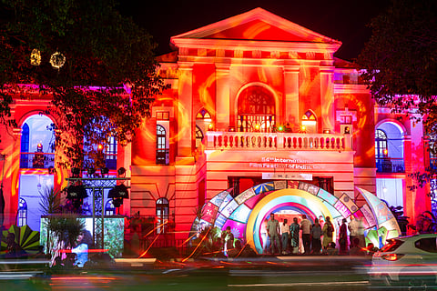 Panaji lit up for IFFI, with the city glowing in festive lights and decorations
