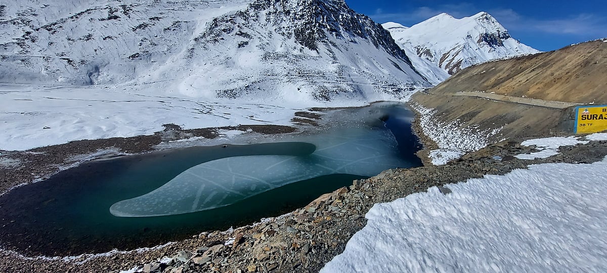 Semi frozen Suraj Taal