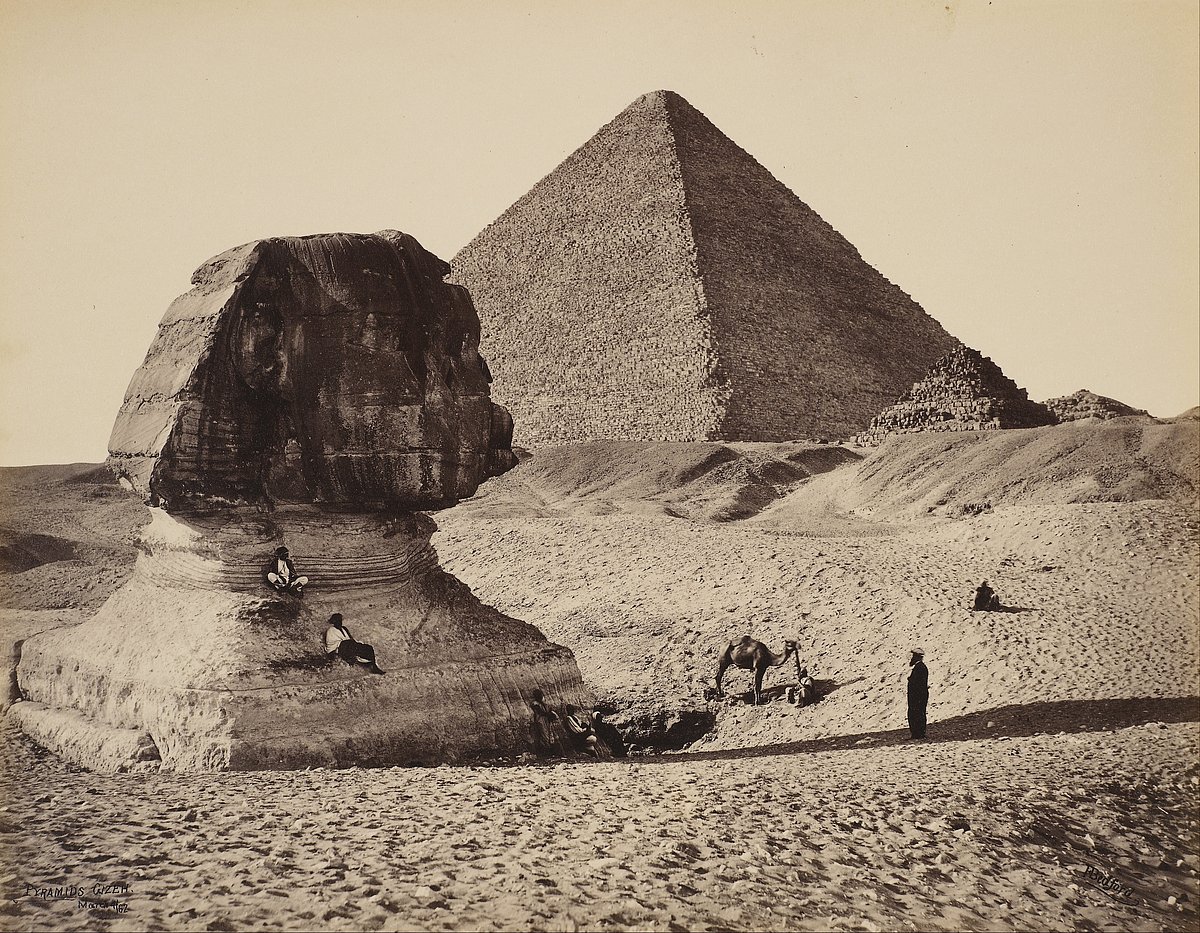 Photograph of The Sphinx in Egypt as captured by Francis Bedford