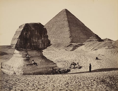 Photograph of The Sphinx in Egypt as captured by Francis Bedford
