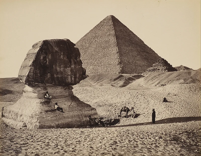 Photograph of The Sphinx in Egypt as captured by Francis Bedford