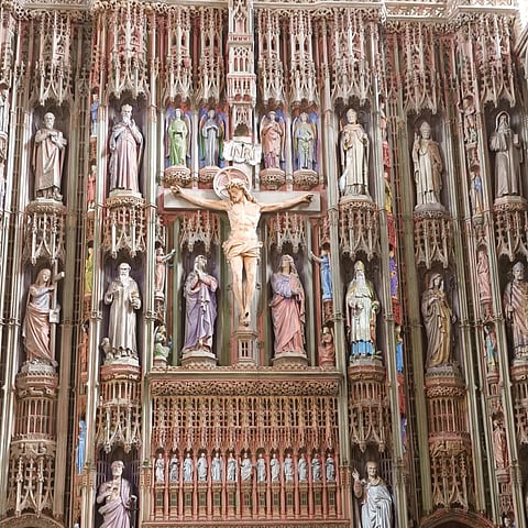 Inside the cathedral