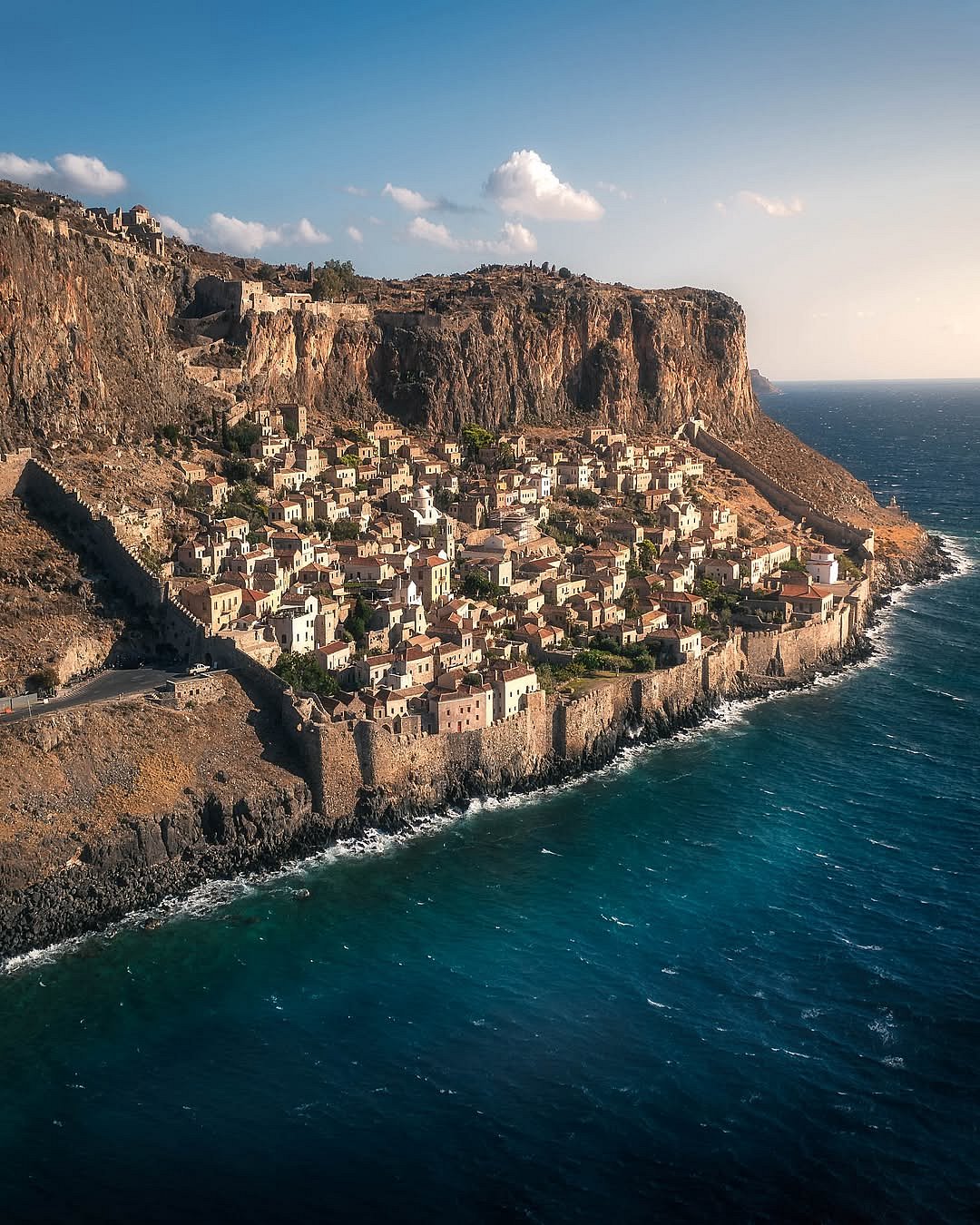 unchartedbackpacker/instagram : Monemvasia, a medieval walled city in the Peloponnese of Greece