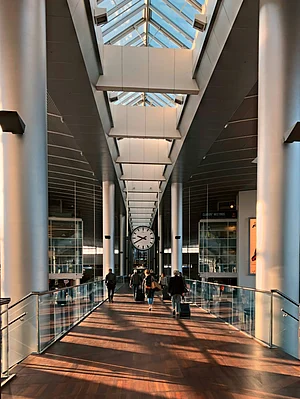 Unsplash : A shot from inside an airport (representational image)