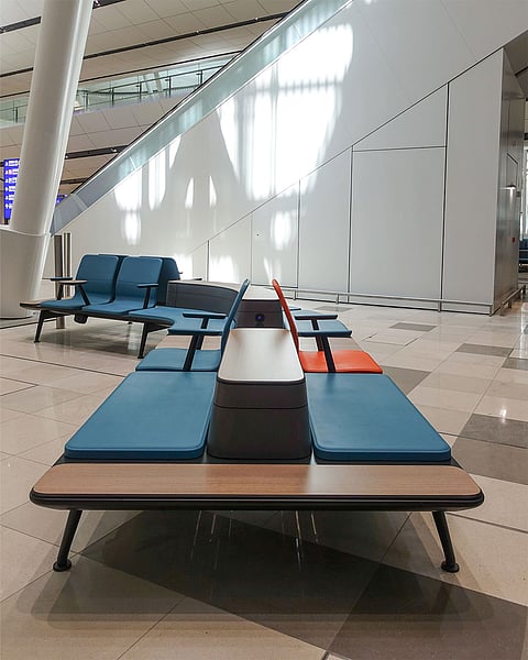 At the Hong Kong International Airport