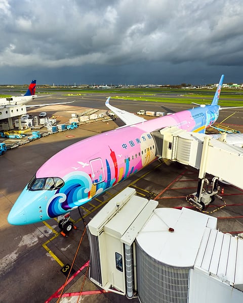 At Amsterdam Schiphol Airport