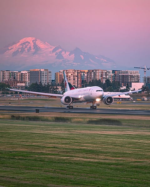 A view from Vancouver International Airport