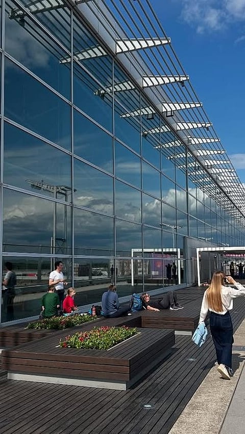 A view of Frankfurt Airport