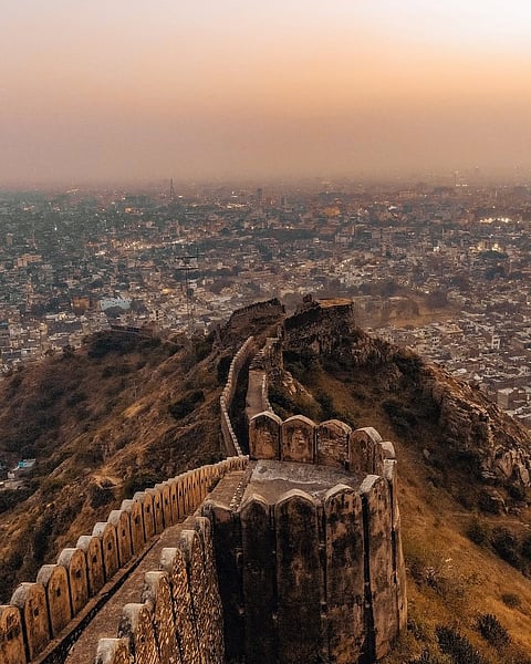 The walled city of Jaipur