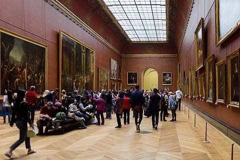 A glimpse inside the Louvre’s painting galleries, home to masterpieces from across centuries