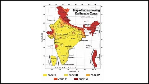India has released a radically updated seismic zonation map under the revised Earthquake Design Code (2025), placing the entire Himalayan arc in a newly created highest-risk Zone VI for the first time