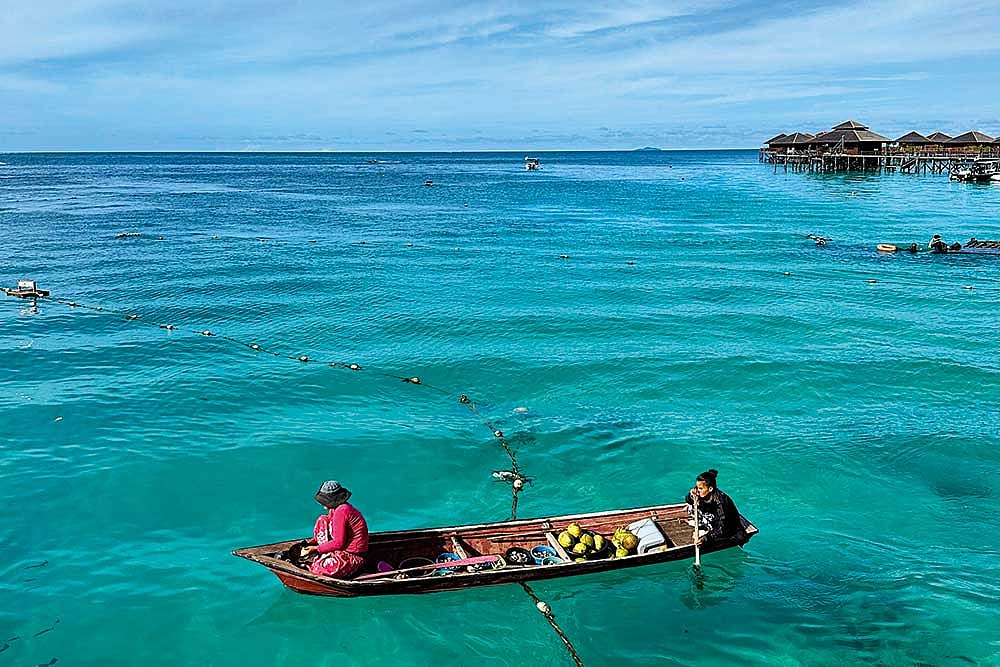 Kiran Jain : Every evening, the Bajau boat would pass by the dive centre, with fresh catch and basic supplies