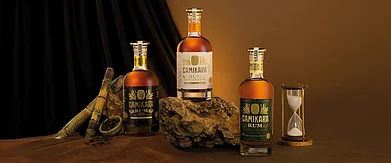 Supplied : A shot of Camikara rum bottles