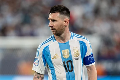 Shutterstock : Lionel Messi during Argentina’s Copa América 2024 semifinal against Canada