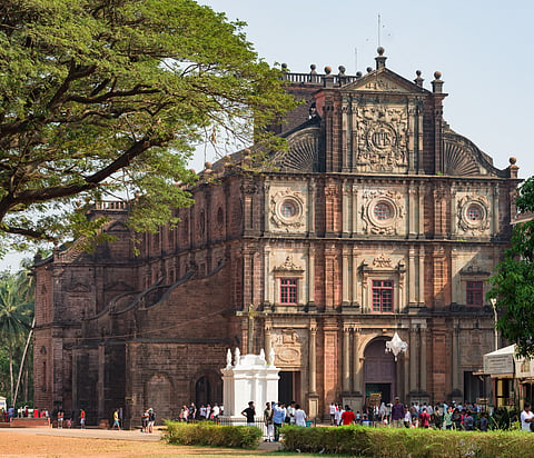Goa’s Basilica of Bom Jesus is home to St. Francis Xavier’s relics.