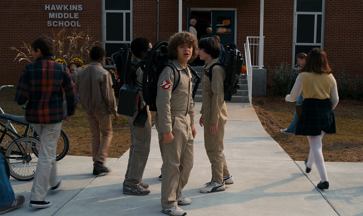 The Hawkins Middle School was shot in Stockbridge