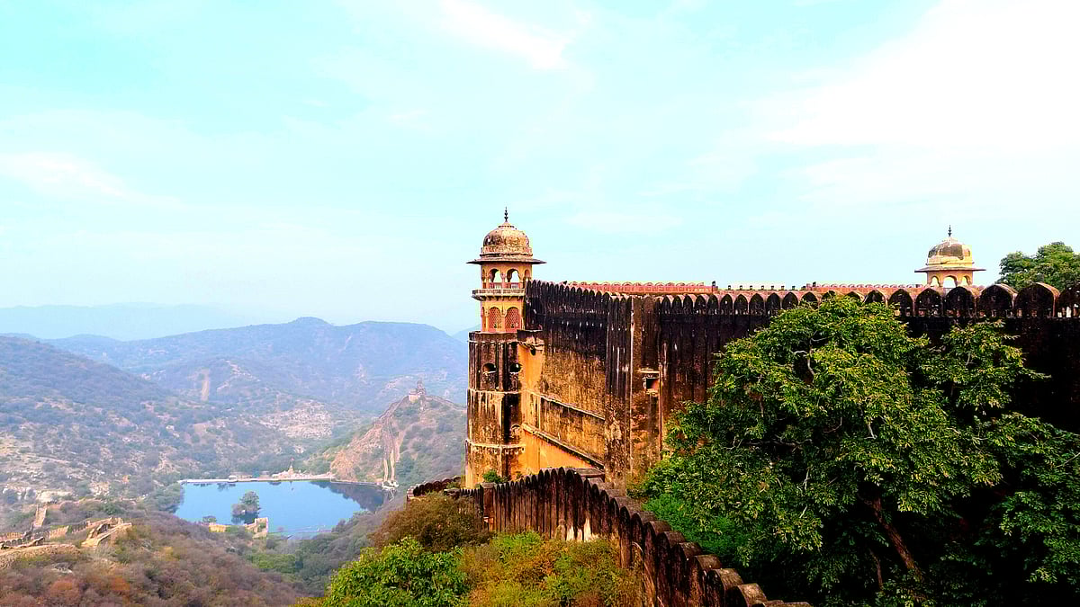 Aerial view from the Jaigarh Fort