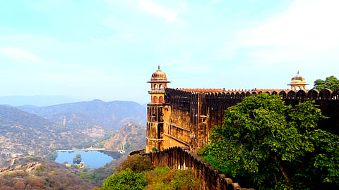 Aerial view from the Jaigarh Fort