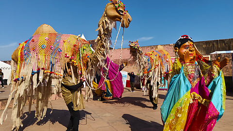 Puppetry performance at the Jaigarh Heritage Festival 2025