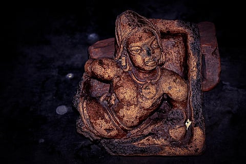 A sculpture from Mayong museum