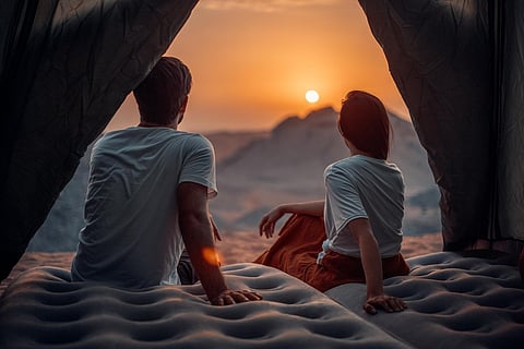 For those seeking a more traditional overnight experience, Mleiha Overnight Camping offers the chance to sleep beneath open skies