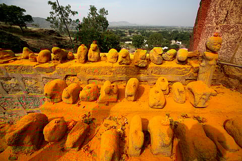The Khandoba Temple is a major pilgrimage site where faith is expressed through ritual, movement, and community