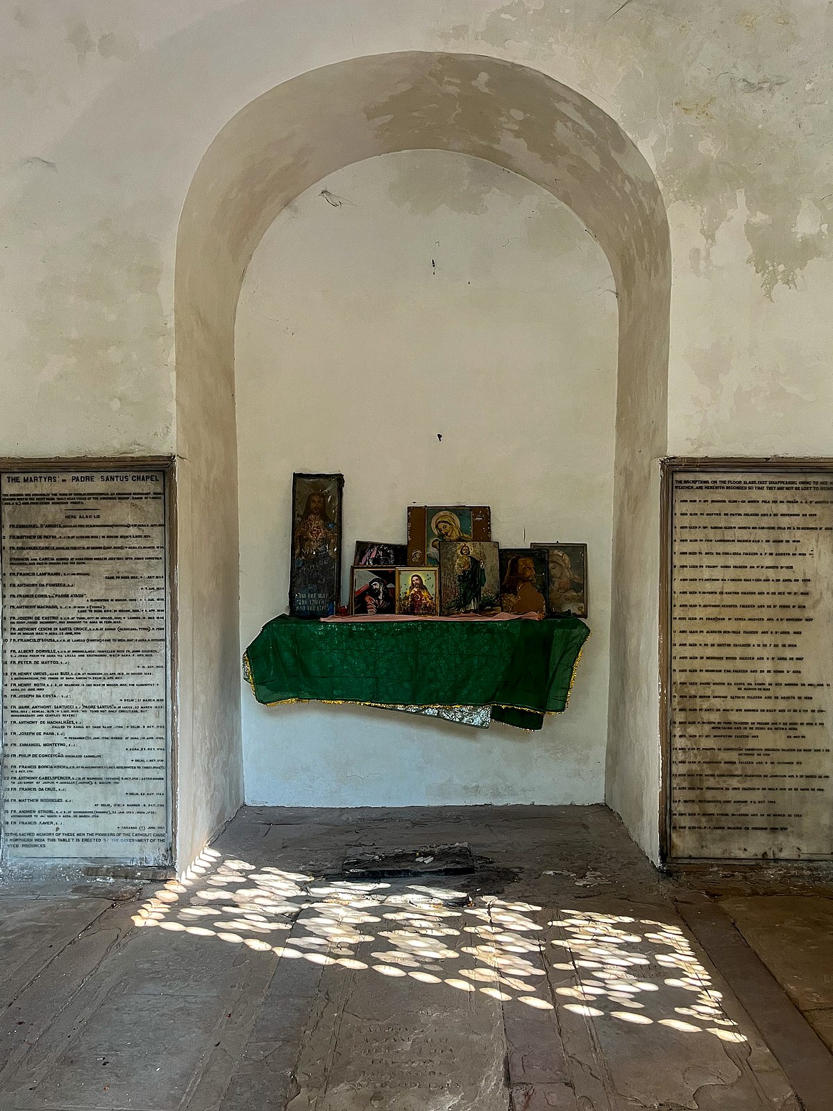 Inside Martys Chapel