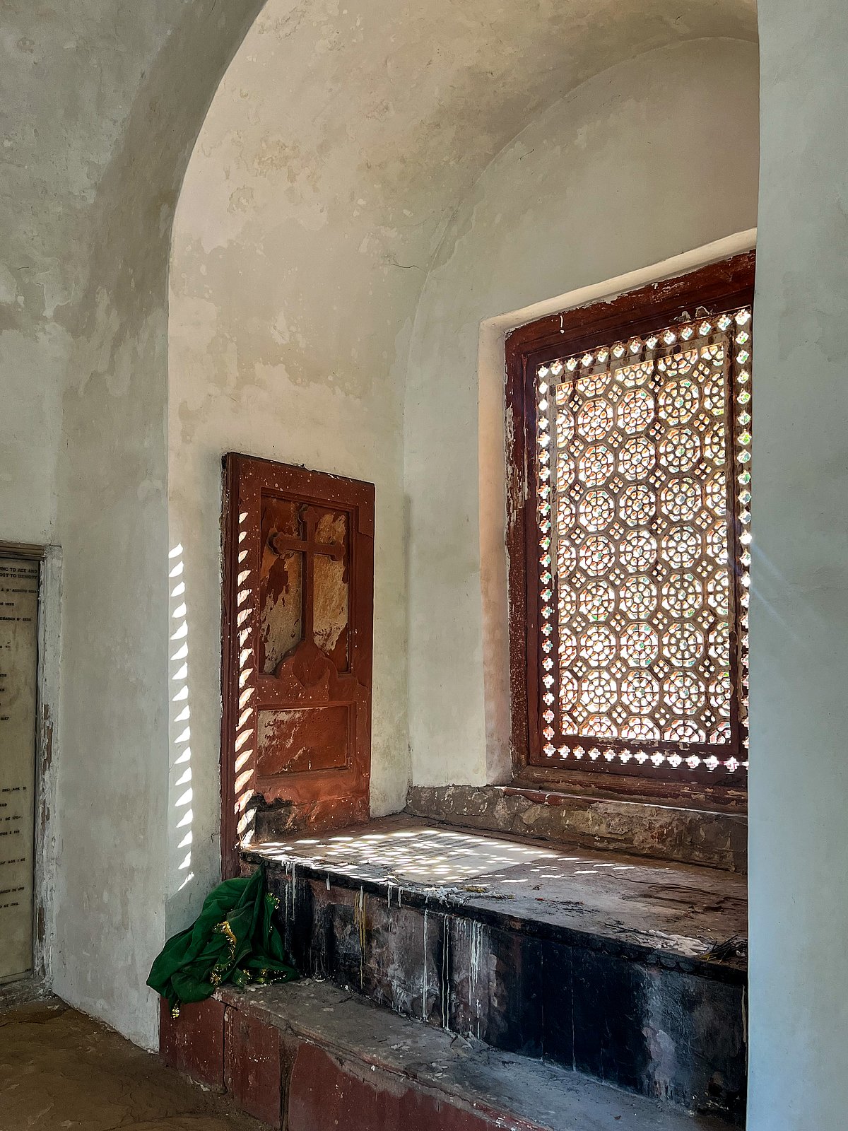 Tomb with a cross on top
