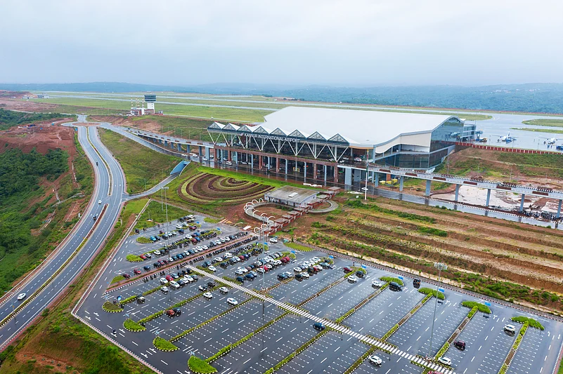 An aerial view of Kannur International Airport