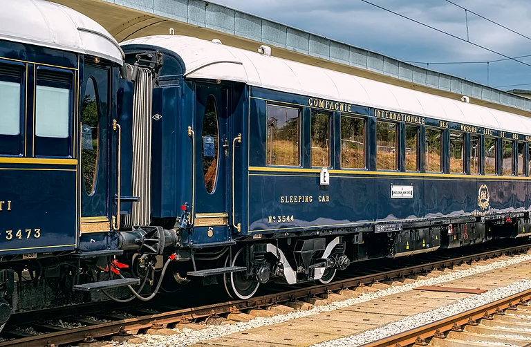 A carriage of the Venice Simplon-Orient-Express, Italy - Shutterstock