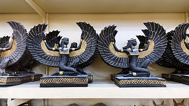 Author : Figures, carved in alabaster, reflect Egypt’s enduring material legacy