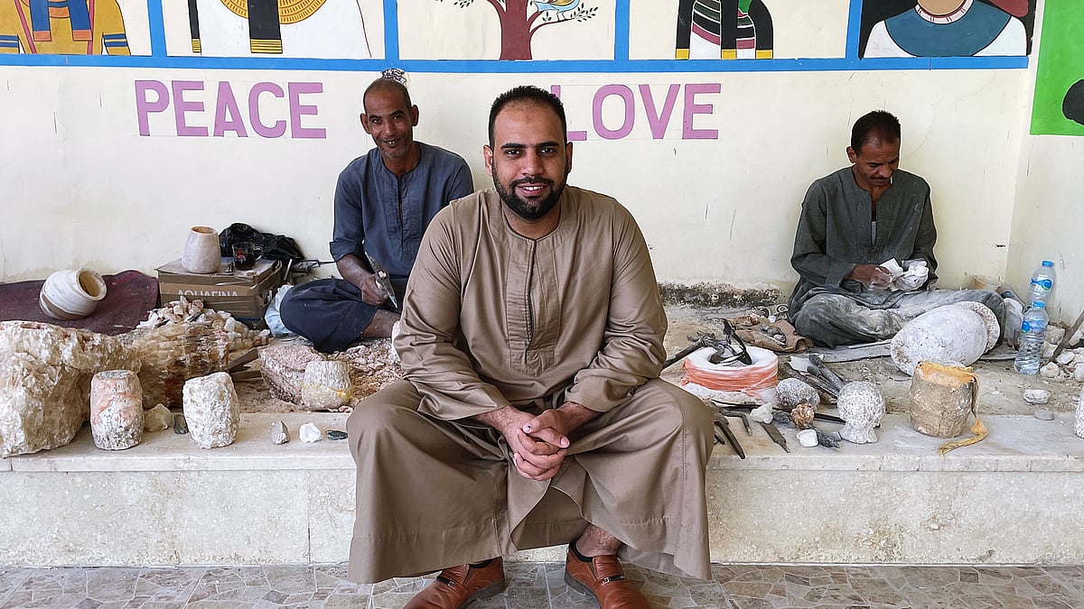 Ahmed Ali Mohammed Elhofni, eight-generation Alabaster stone factory owner