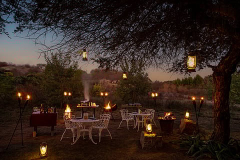 Dine in the heart of Jawai forest, under the stars with the sounds and whispers of the jungle at Cheetahgarh Resort And Spa