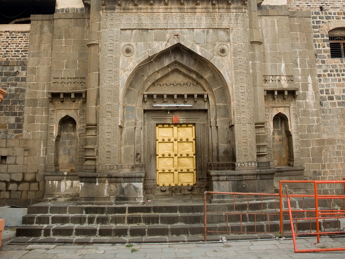 Golden east gate at Parli Vaijnath Temple