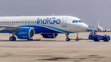 Shutterstoc : An IndiGo aircraft