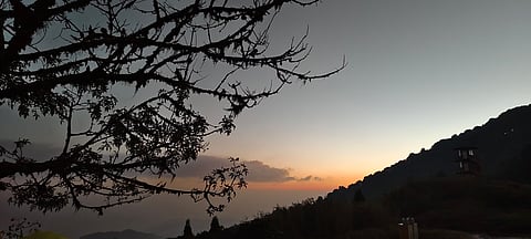 Watching sunrise from Tiger Hill, Darjeeling