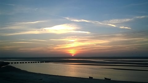  Ghaghara River in Bahraich district, Uttar Pradesh