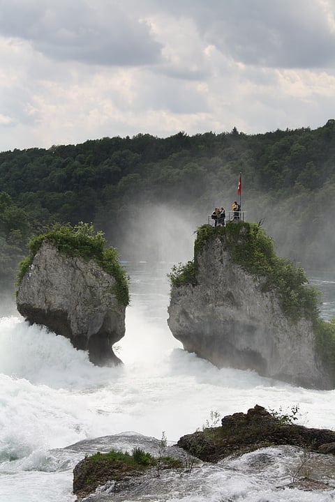 A view of the Rhine falls