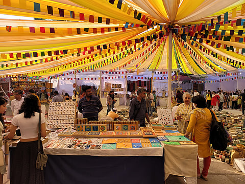 An earlier edition of the Dastkari Haat Crafts Bazaar, Dilli Haat