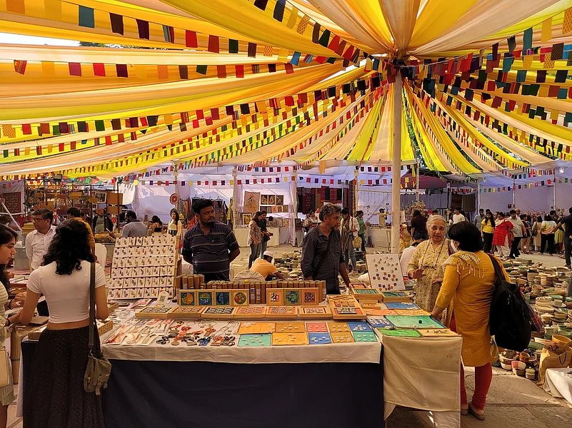 An earlier edition of the Dastkari Haat Crafts Bazaar, Dilli Haat