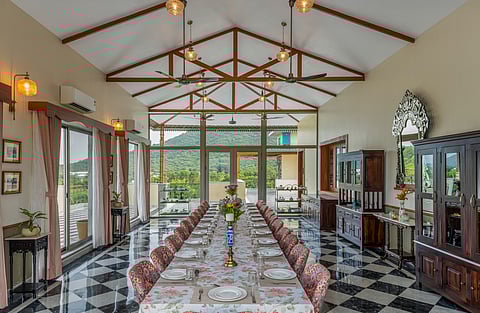 The spacious halls are perfect for gatherings