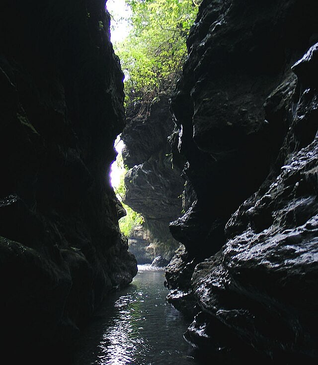 A view inside Robbers Cave