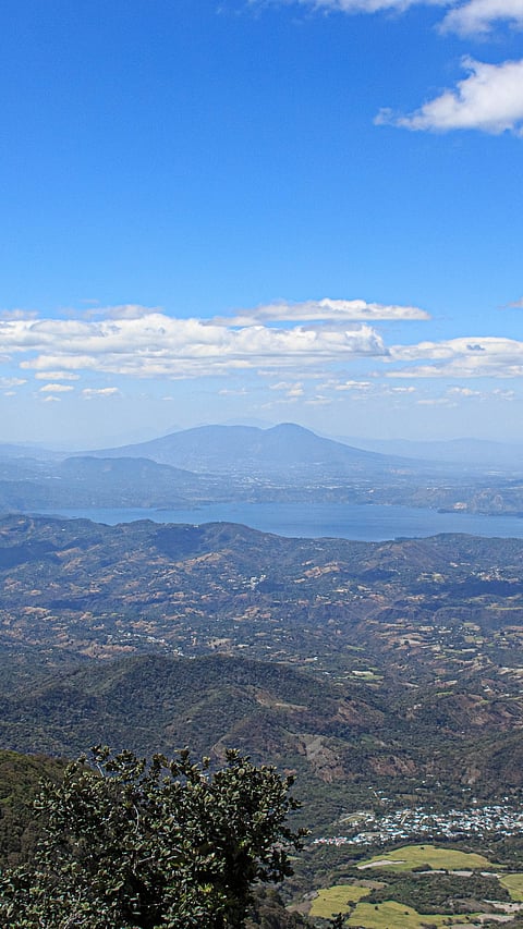 Ilopango Lake with the San Salvador Volcano rising beyond the water’s edge