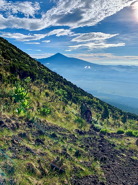 Mount Nyiragongo in eastern DR Congo