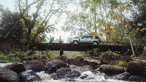 Terrain Response systems tackling riverbeds, gravel, and rocky plateaus